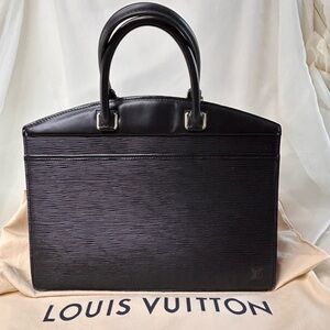 Auth Louis Vuitton Epi Riviera Handbag (Black Noir)